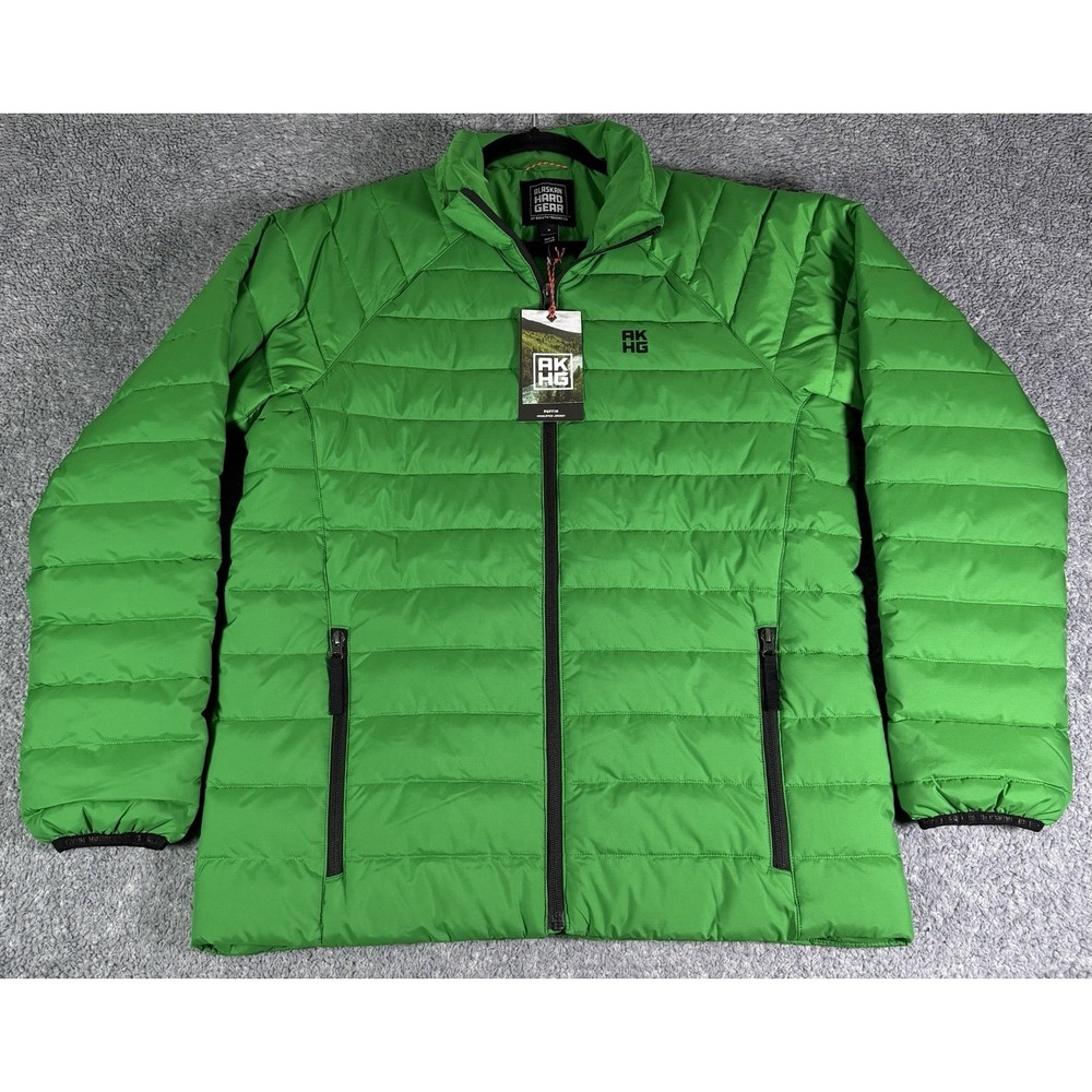 NWT Duluth Trading Alaskan Hardgear Puffin Green Quilted Mock Jacket Mens Medium